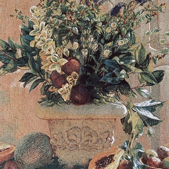 Frut and floral tapestry art - Picture 3 of 15